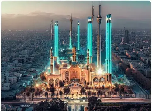 عکس حرم امام رضا هوش مصنوعی