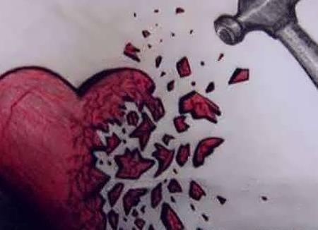 عکس از قلب شکسته