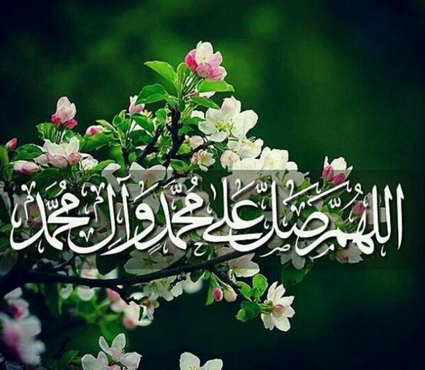 عکس گل با صلوات برای پروفایل