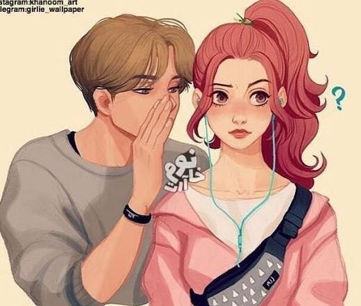 عکس پروفایل دخترونه عاشقانه کارتونی