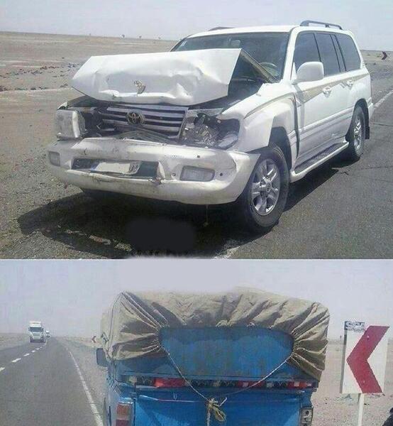 عکس تصادف نیسان آبی