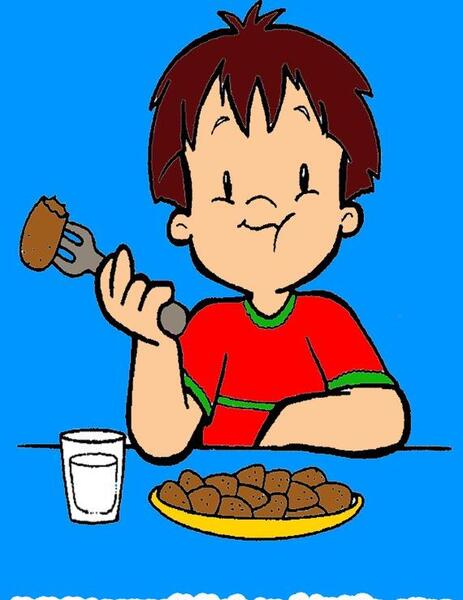 عکس گاو در حال غذا خوردن