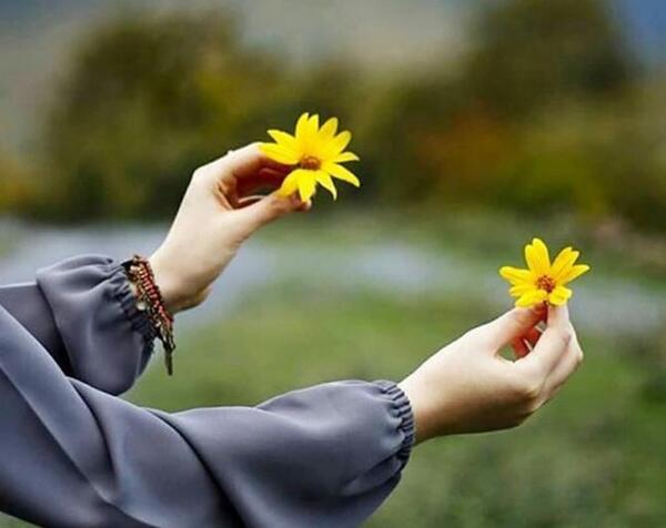 عکس گل در آب برای پروفایل