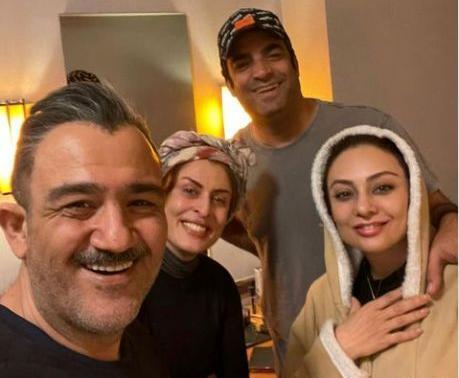 عکس مهران غفوریان در نیسان آبی