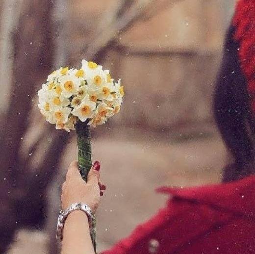 فانتزی عکس دختر با گل برای پروفایل
