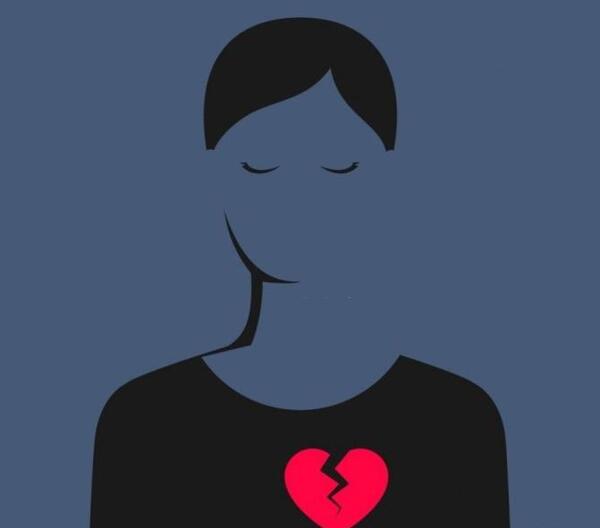 عکس صفحه سیاه قلب شکسته