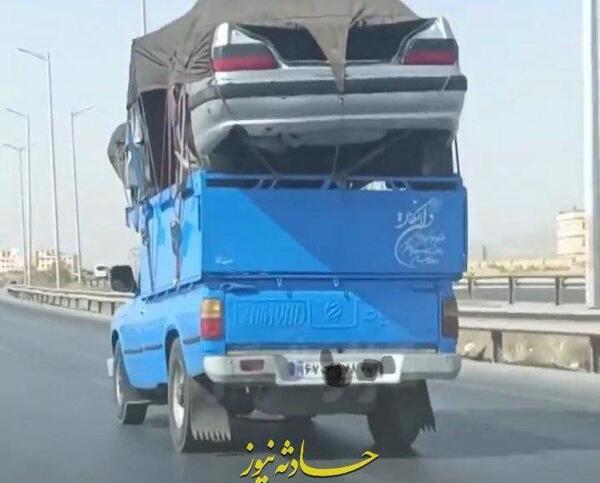 عکس نیسان آبی ماشین عروس