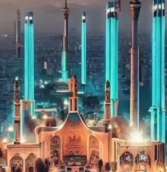 عکس حرم امام رضا توسط هوش مصنوعی