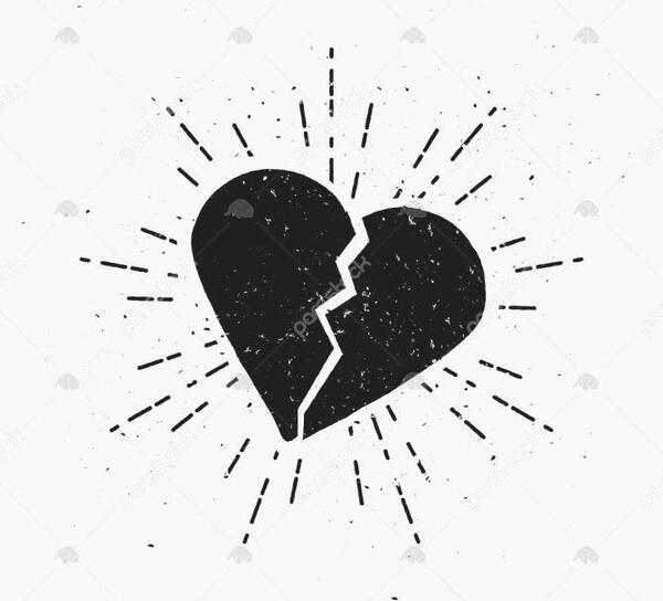 نقاشی فانتزی عکس قلب شکسته