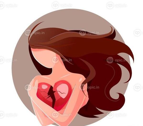 نقاشی فانتزی عکس قلب شکسته