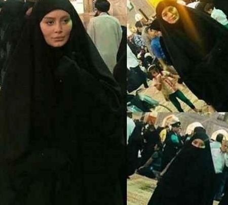 ژست عکس در حرم امام رضا پسرانه