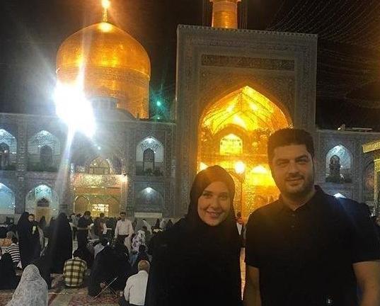 ژست عکس در حرم امام رضا پسرانه