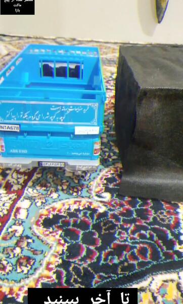 عکس نیسان آبی با بار