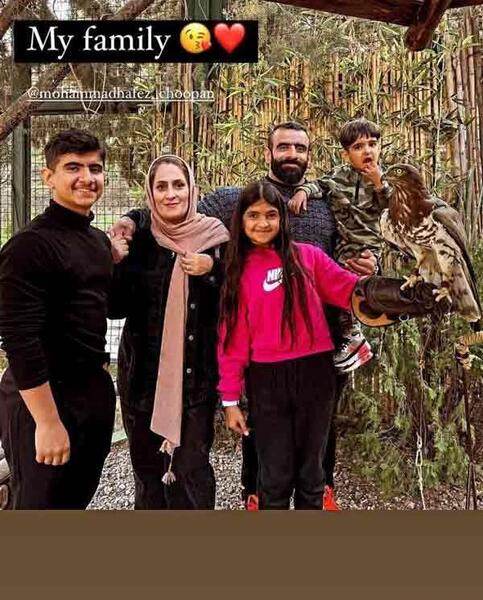 عکس هادی چوپان و خانواده اش