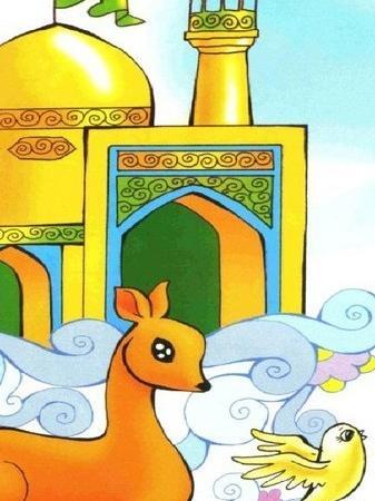 عکس حرم امام رضا نقاشی کودکانه