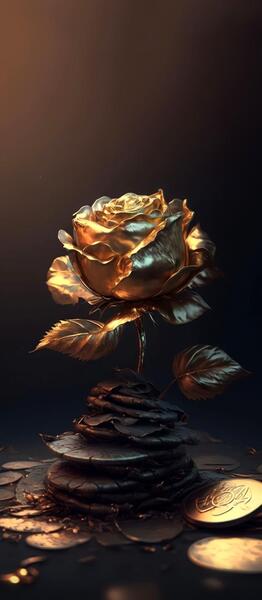 عکس گل طلایی برای پروفایل