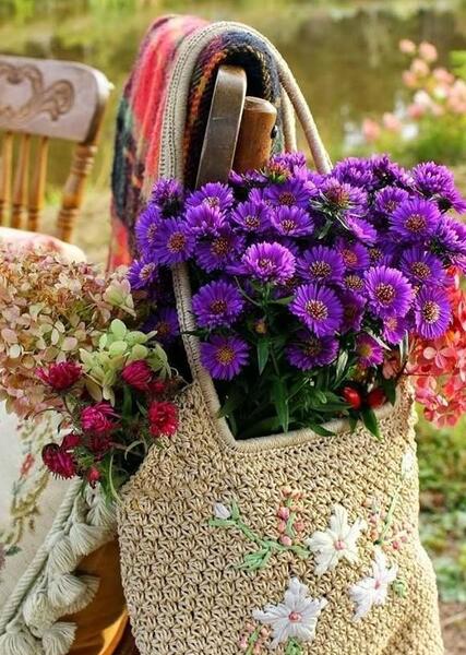 عکس سبد گل زیبا برای پروفایل