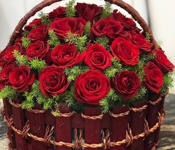 عکس سبد گل زیبا برای پروفایل