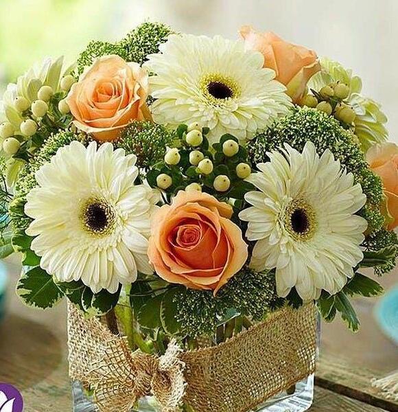 عکس سبد گل زیبا برای پروفایل
