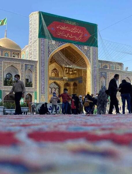 عکس حرم امام رضا در روز عرفه