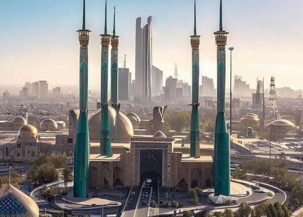 عکس حرم امام رضا در سال ۱۵۰۰