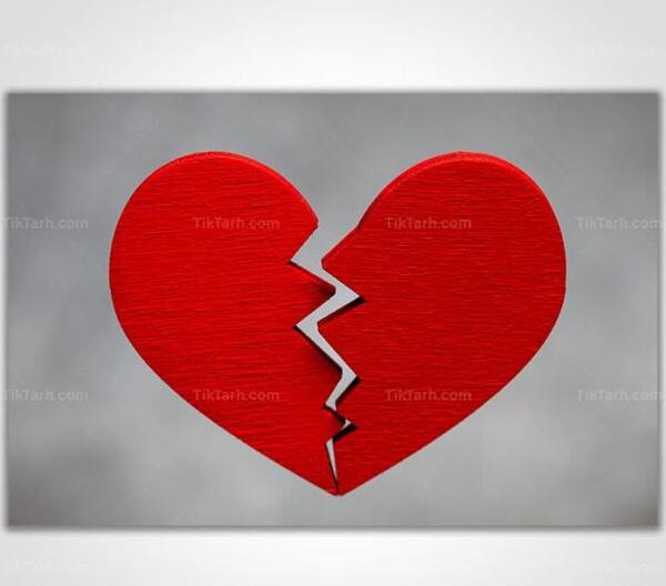 عکس قلب خونی و شکسته