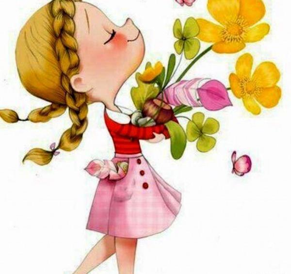 عکس گل کارتونی برای پروفایل