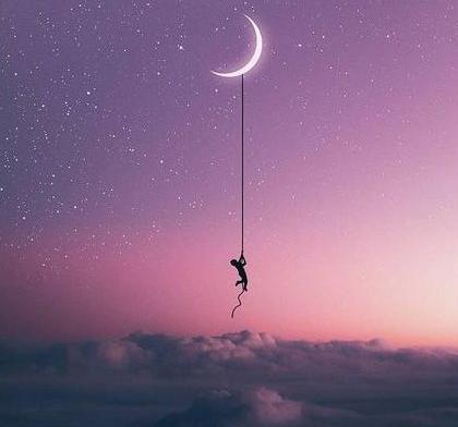 عکس پروفایل دختر و ماه