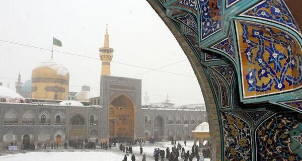 عکس پروفایل حرم امام رضا برفی
