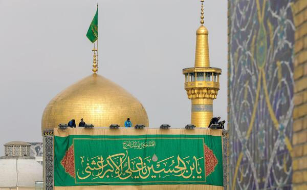 عکس پروفایل حرم امام رضا برفی
