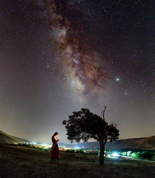 پروفایل عکس آسمان شب با کیفیت بالا