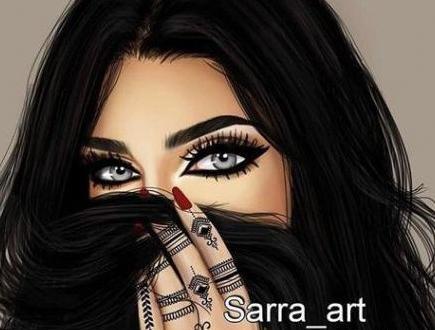 عکس پروفایل کارتونی دختر چشم درشت