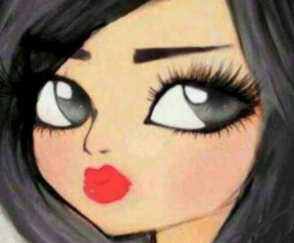عکس پروفایل کارتونی دختر چشم درشت