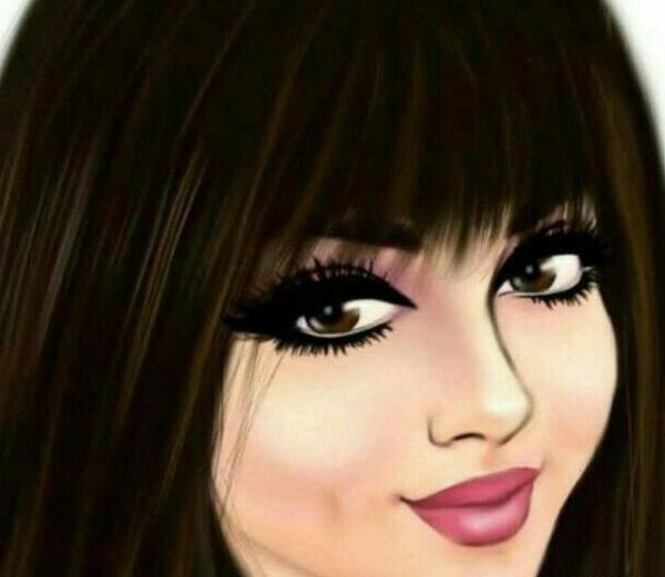 عکس پروفایل کارتونی دختر چشم درشت