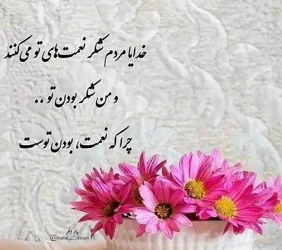 عکس پروفایل خدایا شکرت به هزار و یک دلیل