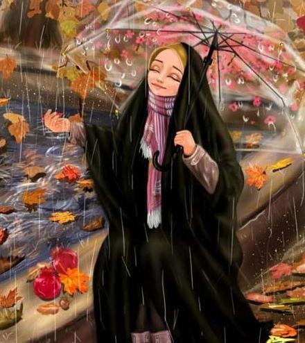 عکس پروفایل حجابی کارتونی
