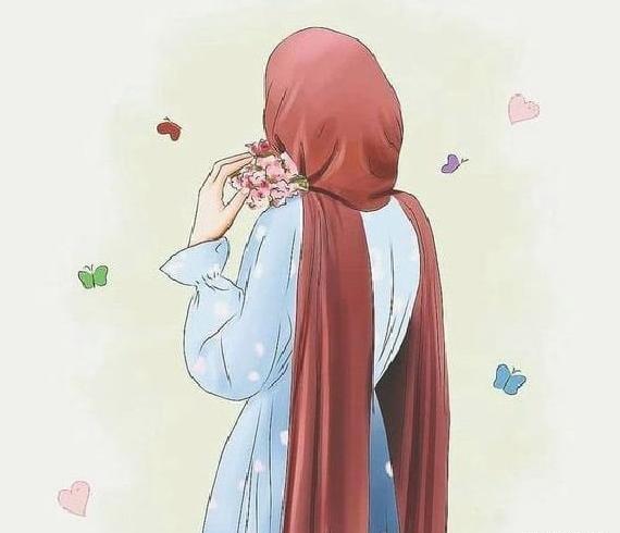 عکس پروفایل حجابی کارتونی