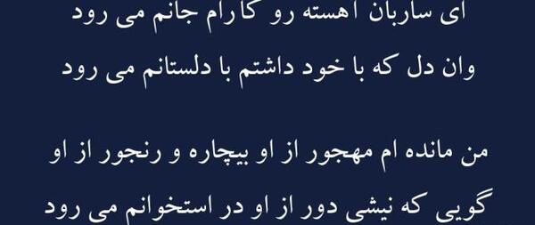 عکس پروفایل من به چشم خویشتن دیدم که جانم میرود