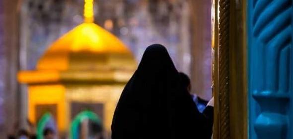 عکس پروفایل دختر چادری کنار حرم امام رضا