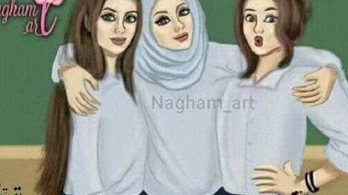 عکس پروفایل دوستانه صمیمی با حجاب