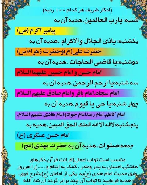 عکس پروفایل ذکر روز یکشنبه