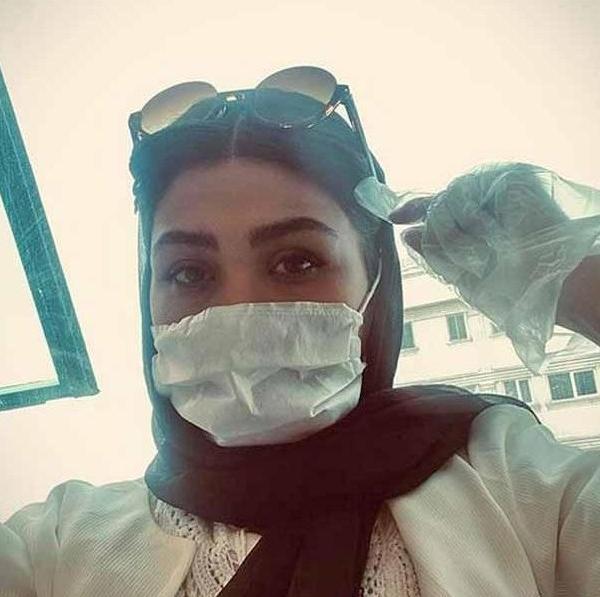 عکس پروفایل دختر با حجاب ماسک زده