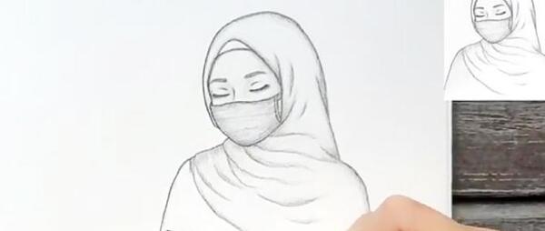 عکس پروفایل دختر با حجاب ماسک زده