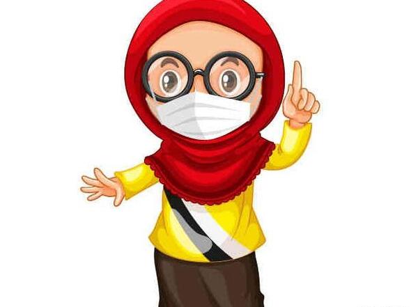 عکس پروفایل دختر با حجاب ماسک زده