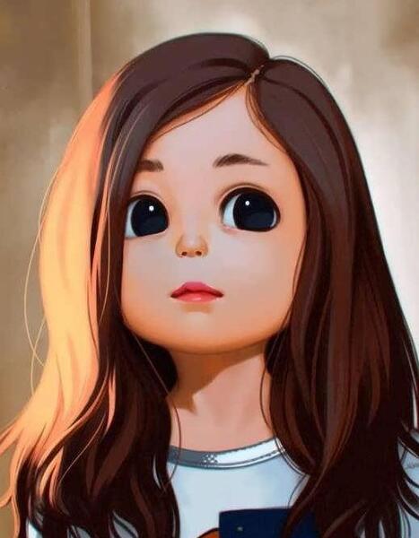 عکس پروفایل شاد کارتونی دخترانه شیک