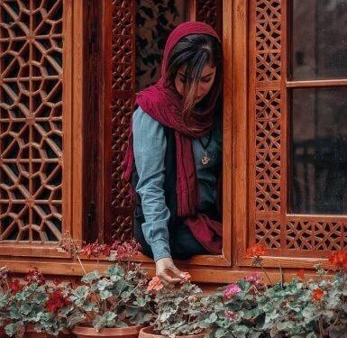 عکس پروفایل دختر سنگین