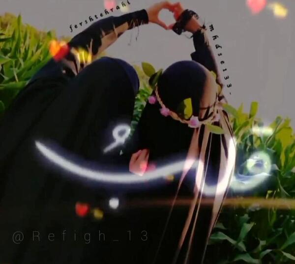 عکس پروفایل دخترونه با حجاب دونفره