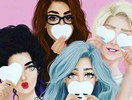 عکس چهار نفره دخترانه برای پروفایل
