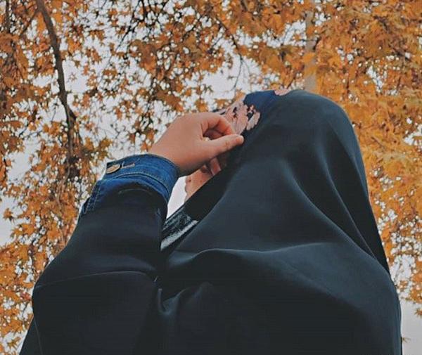 عکس پروفایل دختر با حجاب پاییزی