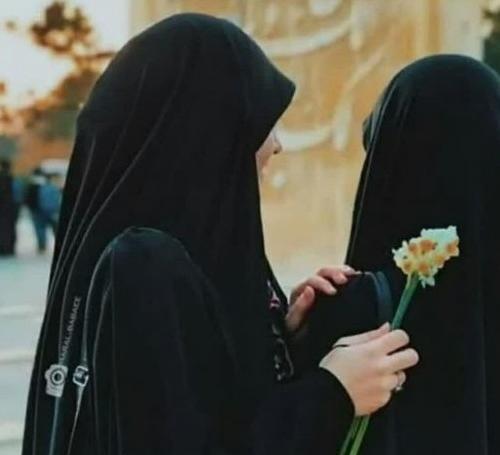عکس پروفایل با حجاب دونفره رفیق